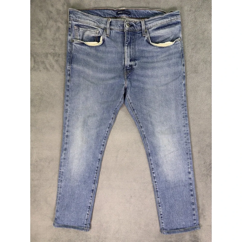 Levis 511 Made And Crafted Jeans Mens 34x30* Blue Straight Slim Big E Selvedge